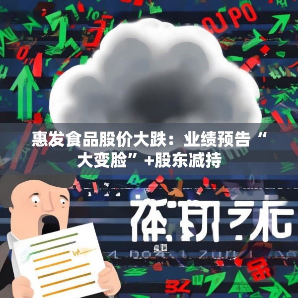 惠发食品股价大跌：业绩预告“大变脸”+股东减持