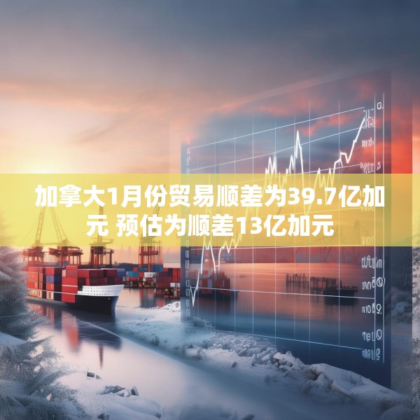 加拿大1月份贸易顺差为39.7亿加元 预估为顺差13亿加元