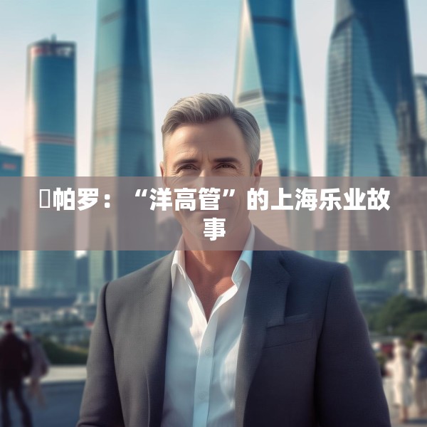 ​帕罗：“洋高管”的上海乐业故事