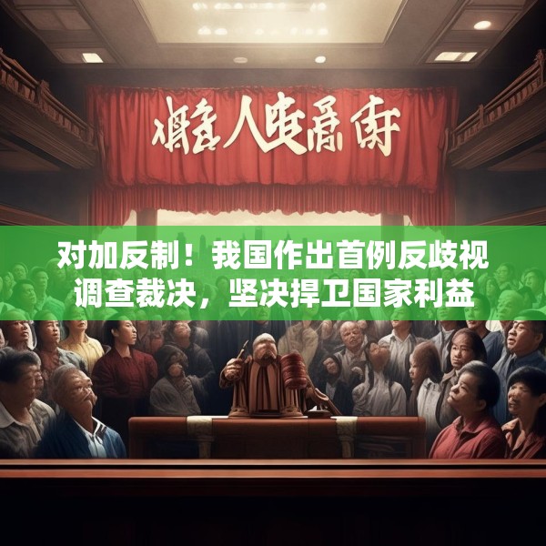 对加反制！我国作出首例反歧视调查裁决，坚决捍卫国家利益