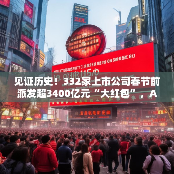 见证历史！332家上市公司春节前派发超3400亿元“大红包”，A股一年多次分红渐成常态