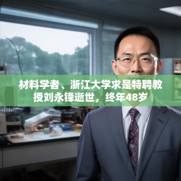 材料学者、浙江大学求是特聘教授刘永锋逝世，终年48岁