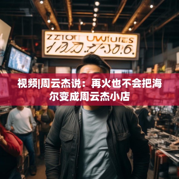 视频|周云杰说：再火也不会把海尔变成周云杰小店
