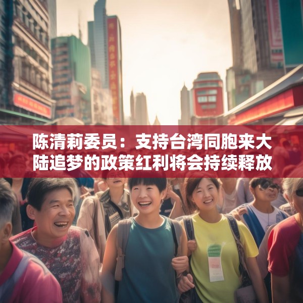 陈清莉委员：支持台湾同胞来大陆追梦的政策红利将会持续释放
