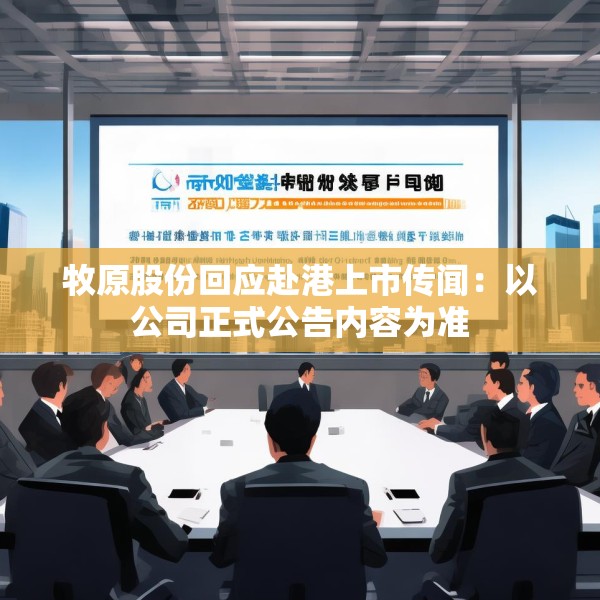 牧原股份回应赴港上市传闻：以公司正式公告内容为准