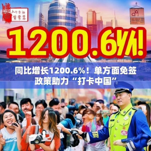 同比增长1200.6%！单方面免签政策助力“打卡中国”