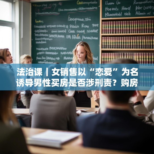 法治课｜女销售以“恋爱”为名诱导男性买房是否涉刑责？购房合同有效吗？