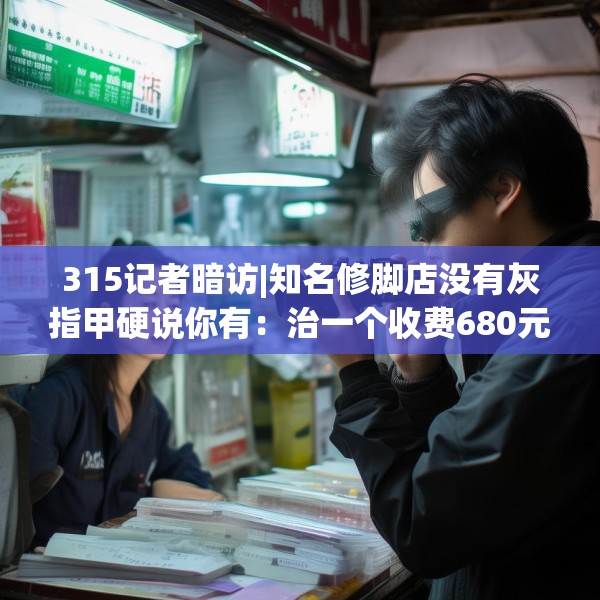 315记者暗访|知名修脚店没有灰指甲硬说你有：治一个收费680元 办卡打8.8折