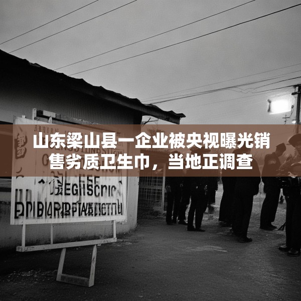 山东梁山县一企业被央视曝光销售劣质卫生巾，当地正调查