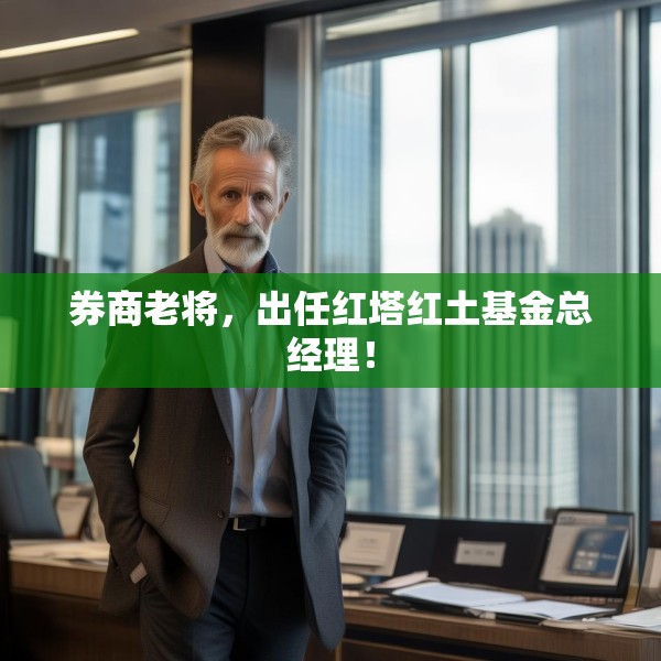 券商老将，出任红塔红土基金总经理！