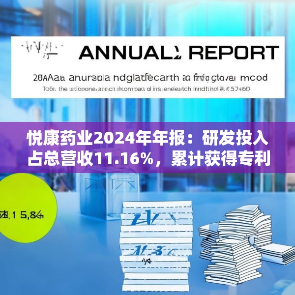 悦康药业2024年年报：研发投入占总营收11.16%，累计获得专利317项