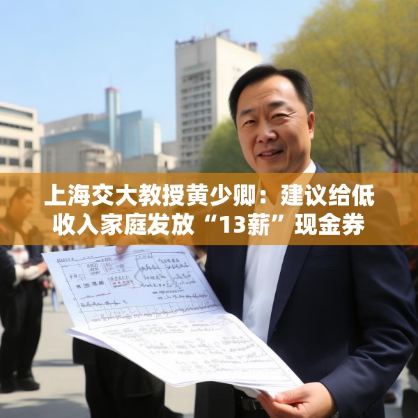 上海交大教授黄少卿：建议给低收入家庭发放“13薪”现金券