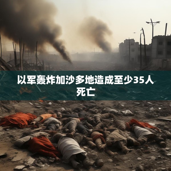 以军轰炸加沙多地造成至少35人死亡