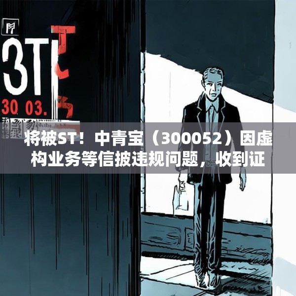 将被ST！中青宝（300052）因虚构业务等信披违规问题，收到证监局《行政处罚事先告知书》