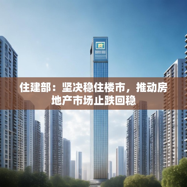 住建部：坚决稳住楼市，推动房地产市场止跌回稳