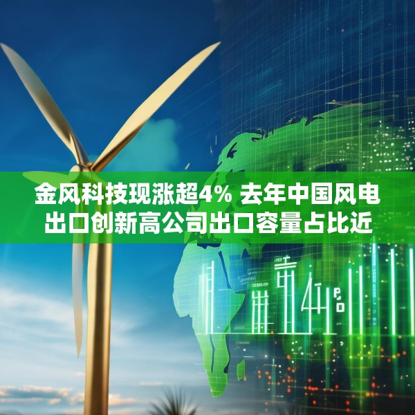 金风科技现涨超4% 去年中国风电出口创新高公司出口容量占比近一半