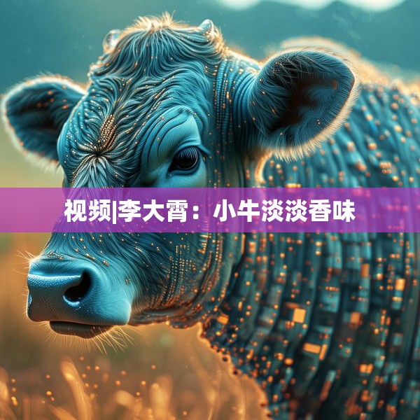 视频|李大霄：小牛淡淡香味