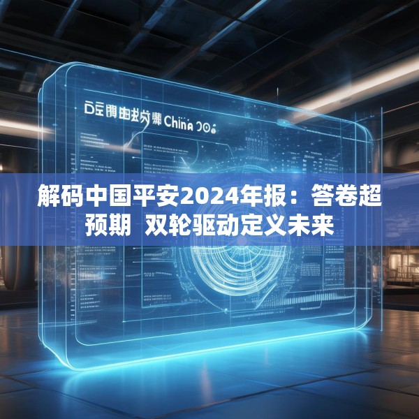 解码中国平安2024年报：答卷超预期  双轮驱动定义未来