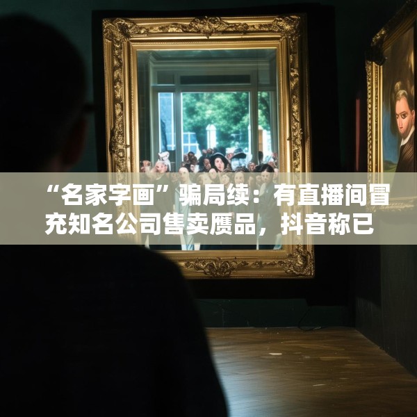 “名家字画”骗局续：有直播间冒充知名公司售卖赝品，抖音称已报警