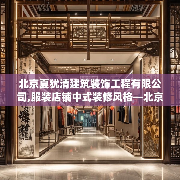 北京夏犹清建筑装饰工程有限公司,服装店铺中式装修风格—北京夏犹清建筑装饰工程有限公司476.a352b353c356fgy.363wew