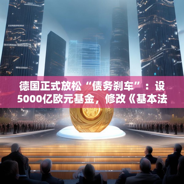 德国正式放松“债务刹车”：设5000亿欧元基金，修改《基本法》