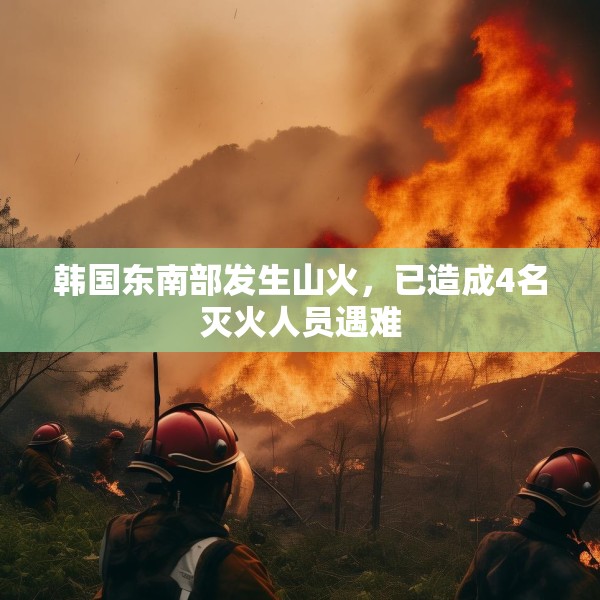 韩国东南部发生山火，已造成4名灭火人员遇难