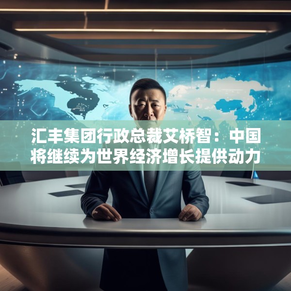 汇丰集团行政总裁艾桥智：中国将继续为世界经济增长提供动力