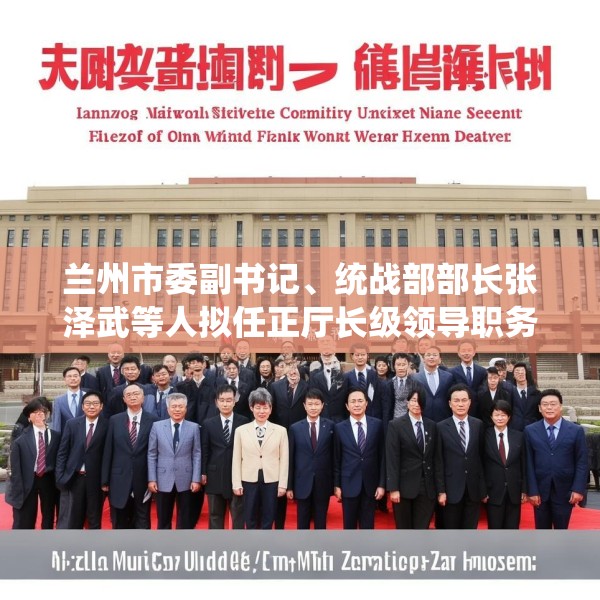兰州市委副书记、统战部部长张泽武等人拟任正厅长级领导职务