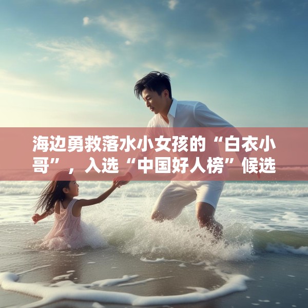 海边勇救落水小女孩的“白衣小哥”，入选“中国好人榜”候选人