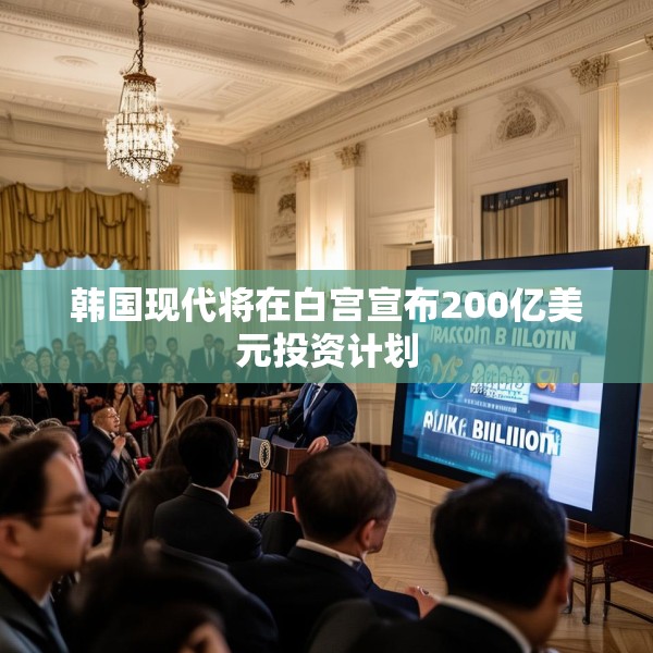 韩国现代将在白宫宣布200亿美元投资计划