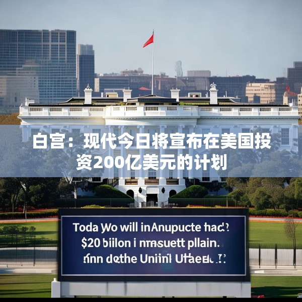白宫：现代今日将宣布在美国投资200亿美元的计划