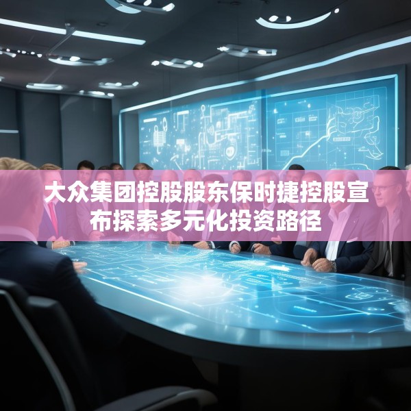 大众集团控股股东保时捷控股宣布探索多元化投资路径