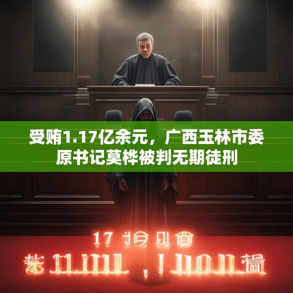 受贿1.17亿余元，广西玉林市委原书记莫桦被判无期徒刑