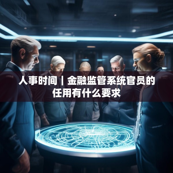 人事时间｜金融监管系统官员的任用有什么要求