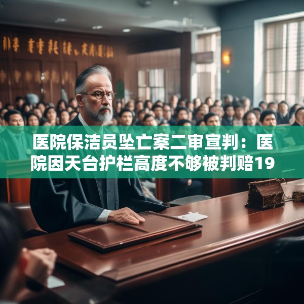 医院保洁员坠亡案二审宣判：医院因天台护栏高度不够被判赔19万元