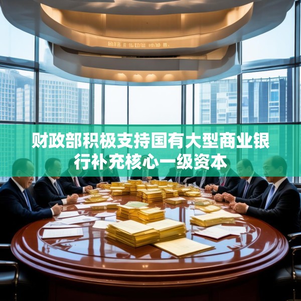 财政部积极支持国有大型商业银行补充核心一级资本