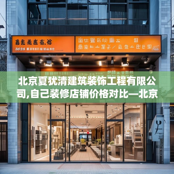 北京夏犹清建筑装饰工程有限公司,自己装修店铺价格对比—北京夏犹清建筑装饰工程有限公司385.a261b262c265fgy.272fdsfds