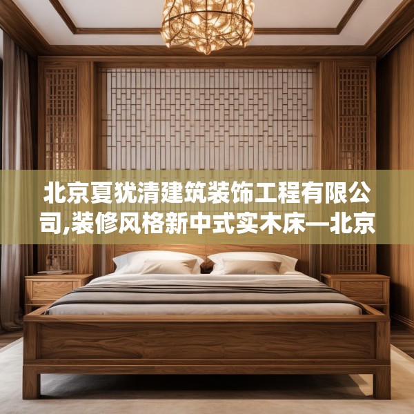 北京夏犹清建筑装饰工程有限公司,装修风格新中式实木床—北京夏犹清建筑装饰工程有限公司275.a151b152c155fgy.162fds
