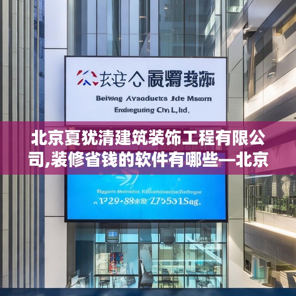 北京夏犹清建筑装饰工程有限公司,装修省钱的软件有哪些—北京夏犹清建筑装饰工程有限公司429.a305b306c309fgy.316fhsg