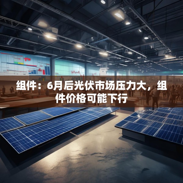 组件：6月后光伏市场压力大，组件价格可能下行