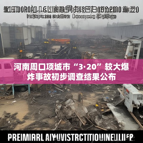 河南周口项城市“3·20”较大爆炸事故初步调查结果公布