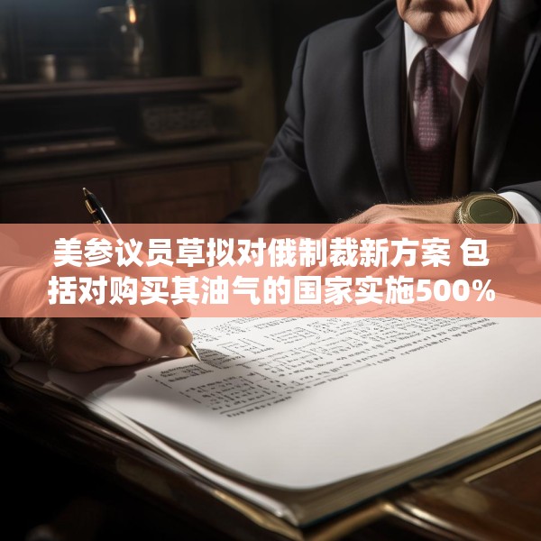 美参议员草拟对俄制裁新方案 包括对购买其油气的国家实施500%的关税