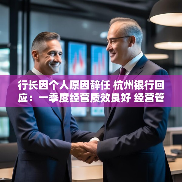 行长因个人原因辞任 杭州银行回应：一季度经营质效良好 经营管理不受影响 董事长代为履职