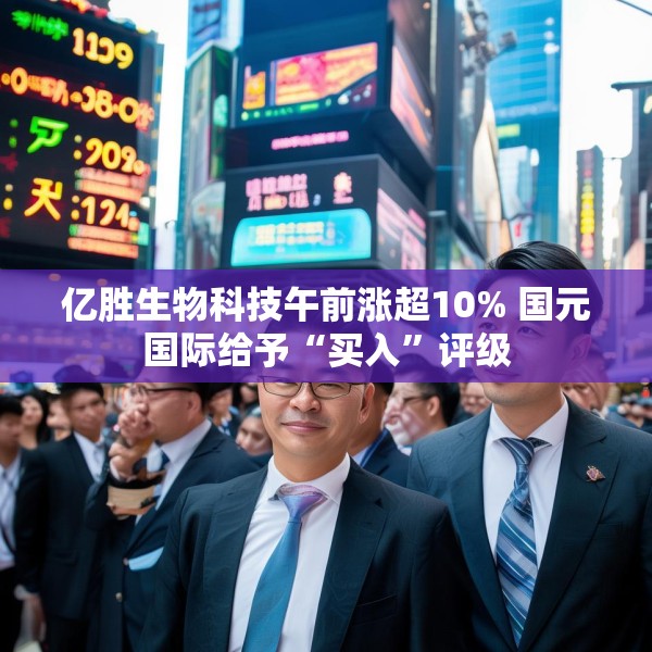 亿胜生物科技午前涨超10% 国元国际给予“买入”评级