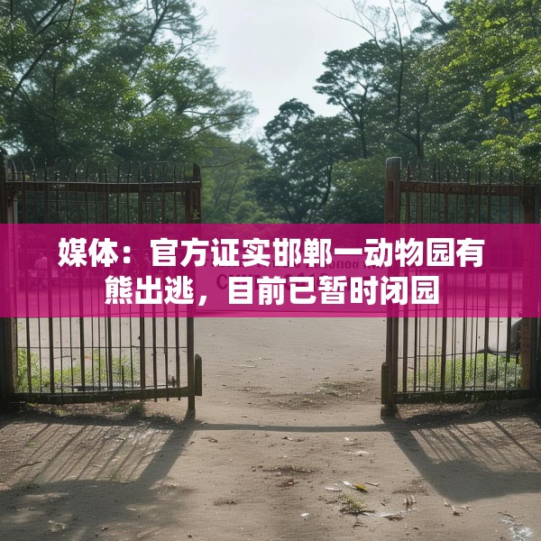 媒体：官方证实邯郸一动物园有熊出逃，目前已暂时闭园