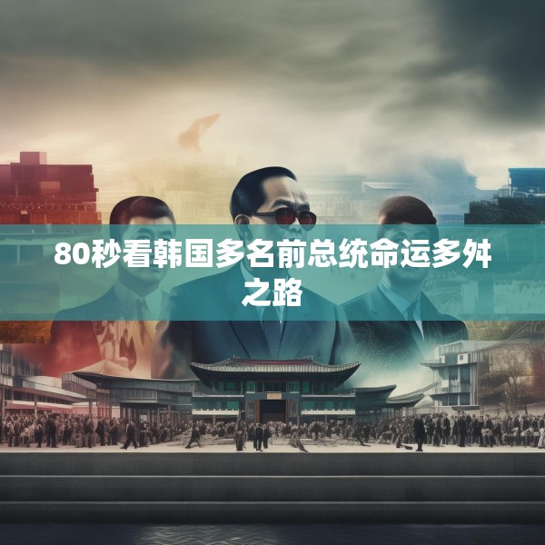80秒看韩国多名前总统命运多舛之路