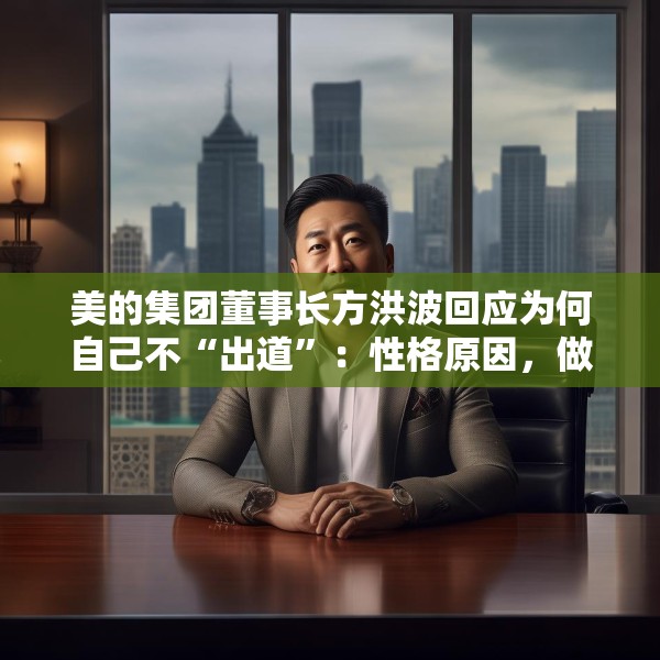 美的集团董事长方洪波回应为何自己不“出道”：性格原因，做企业家IP是耗时间的事