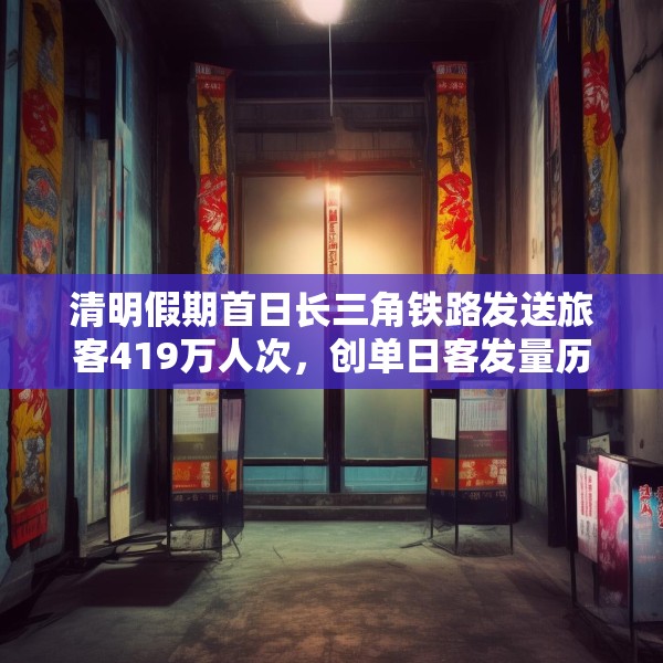 清明假期首日长三角铁路发送旅客419万人次，创单日客发量历史新高
