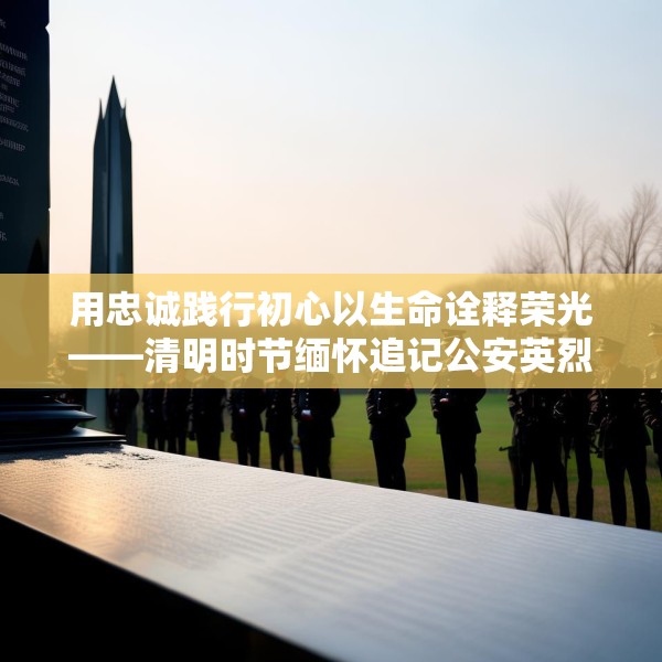用忠诚践行初心以生命诠释荣光——清明时节缅怀追记公安英烈