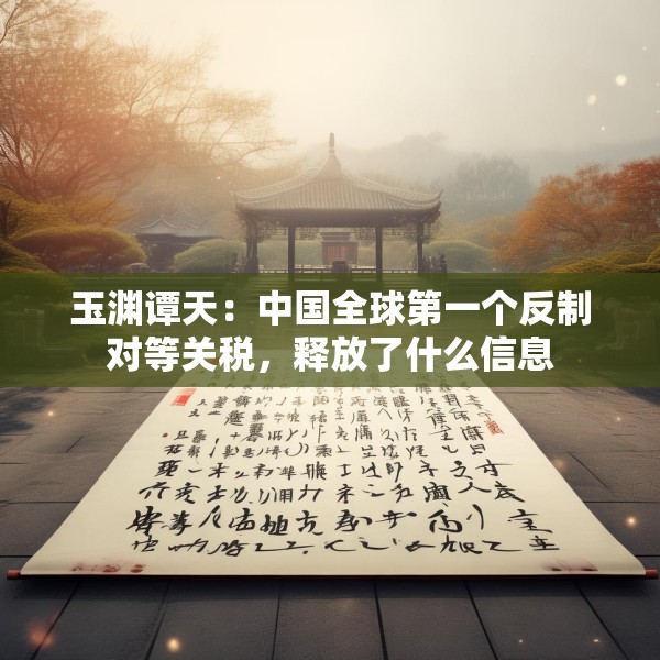 玉渊谭天：中国全球第一个反制对等关税，释放了什么信息